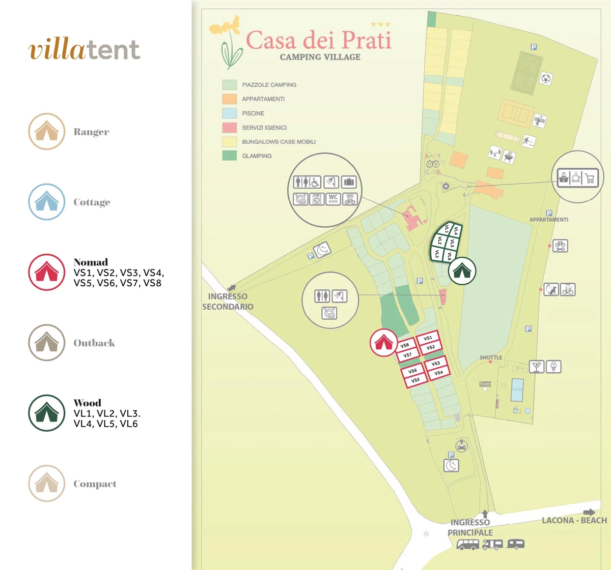 Villatent-Plattegrond- Camping Village Casa dei Prati- 2025 Villatent-Plattegrond- Camping Village Casa dei Prati- 2025