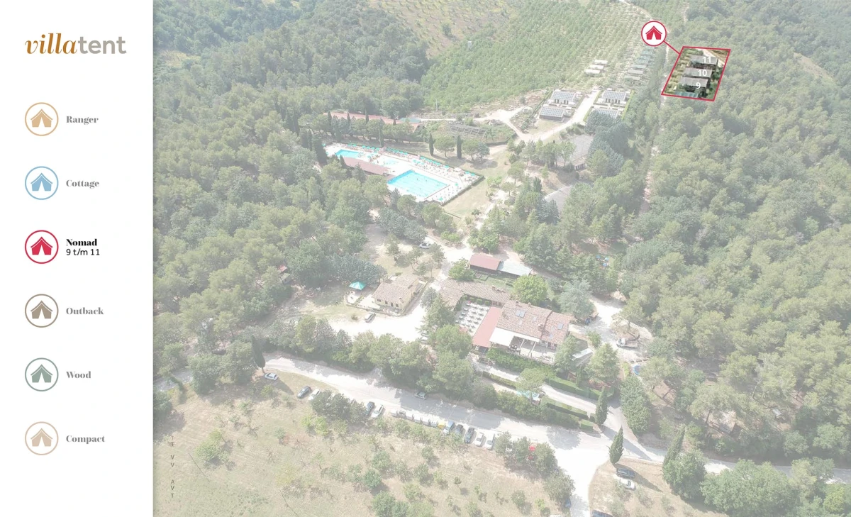 Villatent-Plattegrond- Camping Pian di Boccio- 2025 Villatent-Plattegrond- Camping Pian di Boccio- 2025