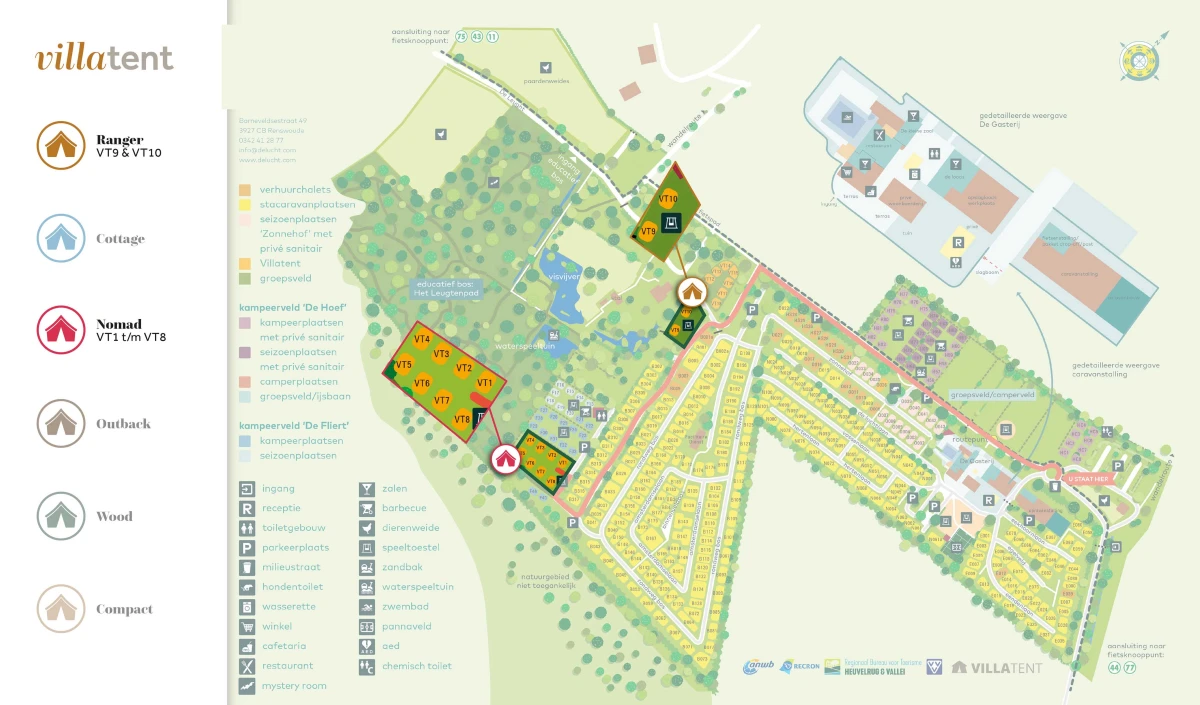 Villatent-Plattegrond- Recreatiepark De Lucht-2025