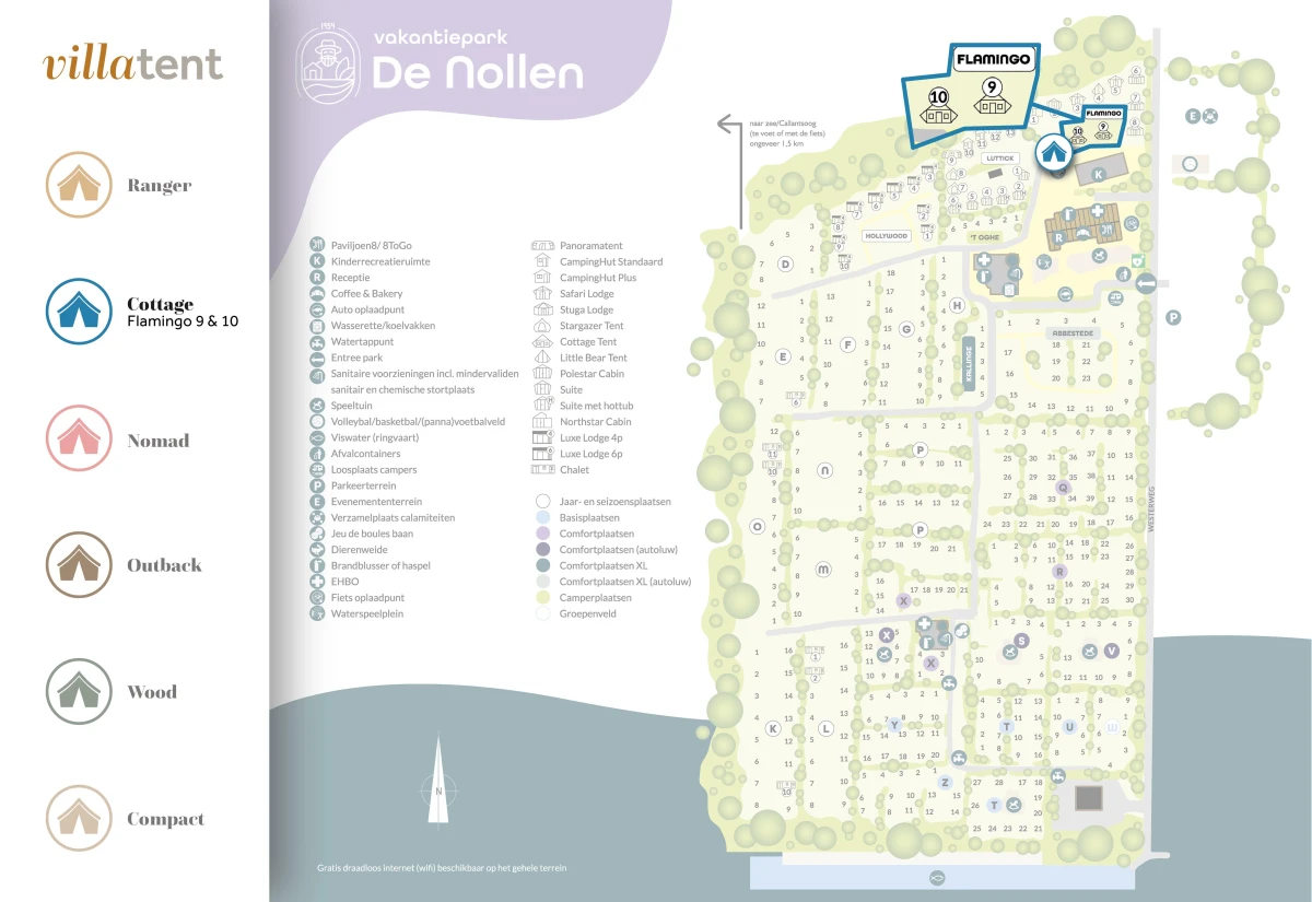 Villatent-Plattegrond-Vakantiepark de Nollen- 2025 Villatent-Plattegrond-Vakantiepark de Nollen- 2025