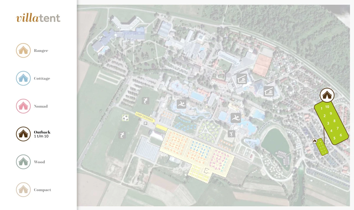 Villatent - Plattegrond- Terme Čatež- 2024